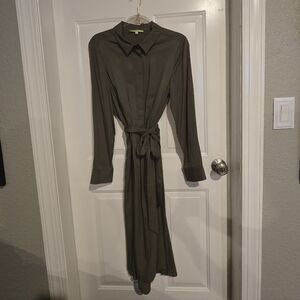 Gianni Bini Dark Green Long Sleeve Dress